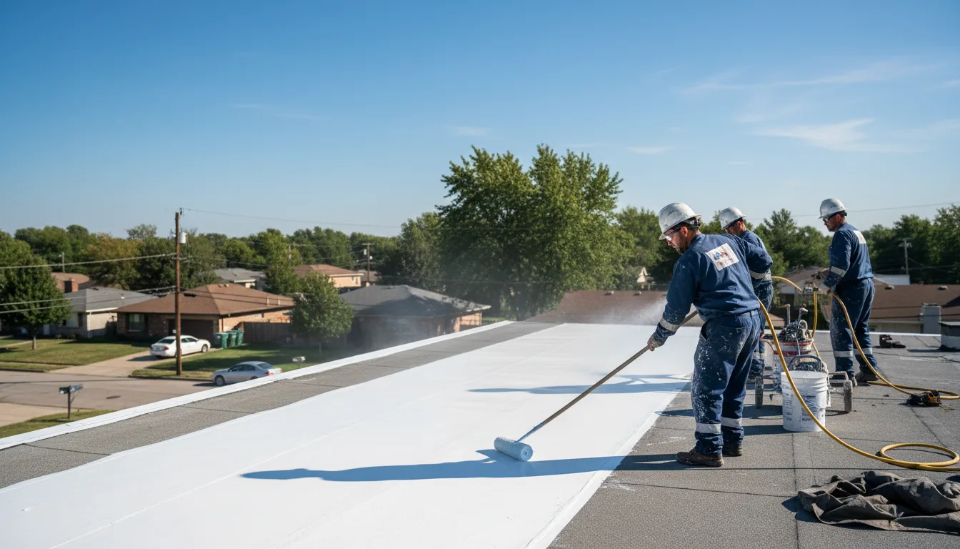 Commercial roof coating in Barstow, IL near me
